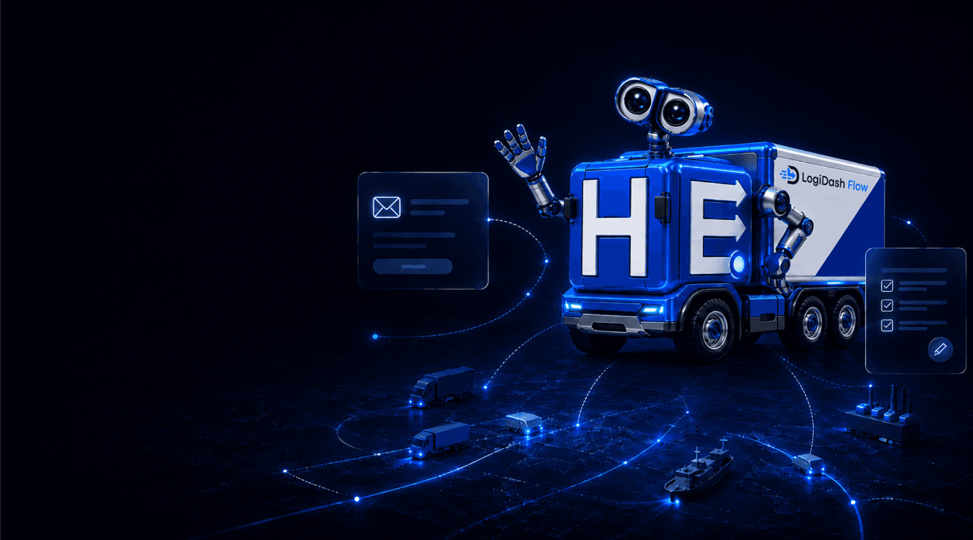 Haul-E, the LogiDash Flow quote assistant, connected to transport operations